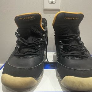 Black and Yellow Jordan 9
